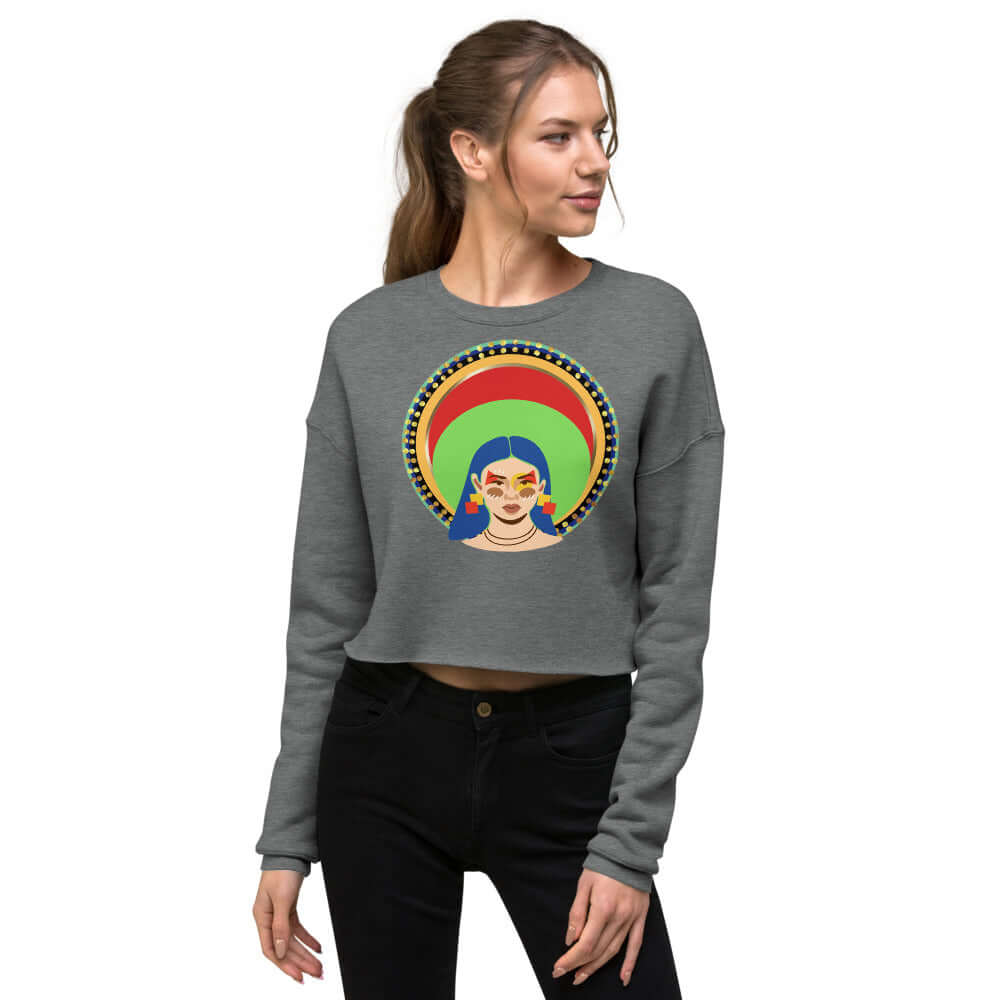 my halo crop sweatshirt