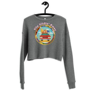 slip slidin' away crop sweatshirt