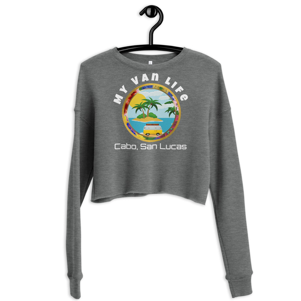 my van life crop sweatshirt