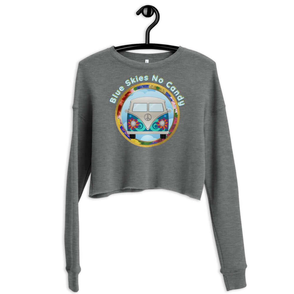 blue skies no candy crop sweatshirt