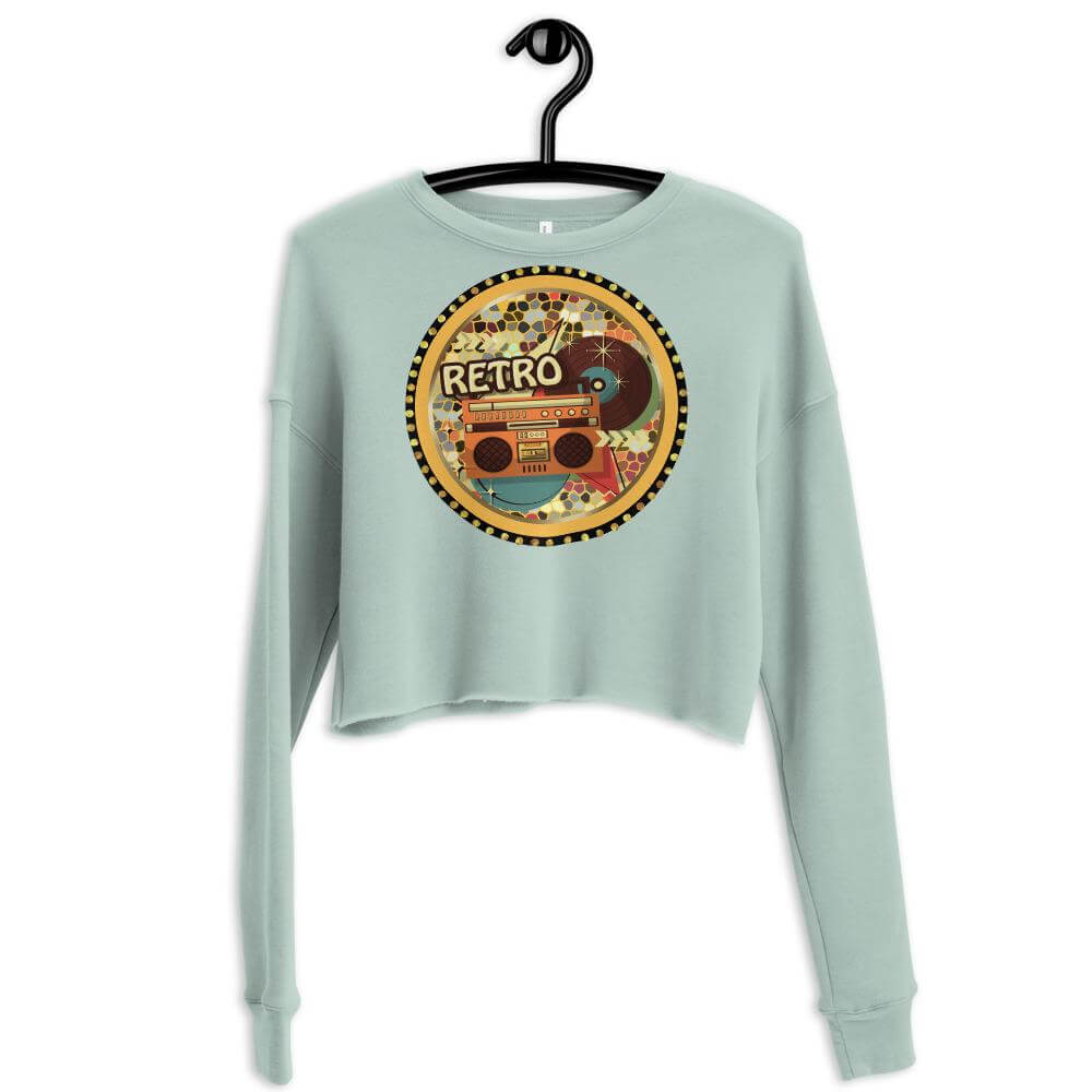 80s child crop sweatshirt