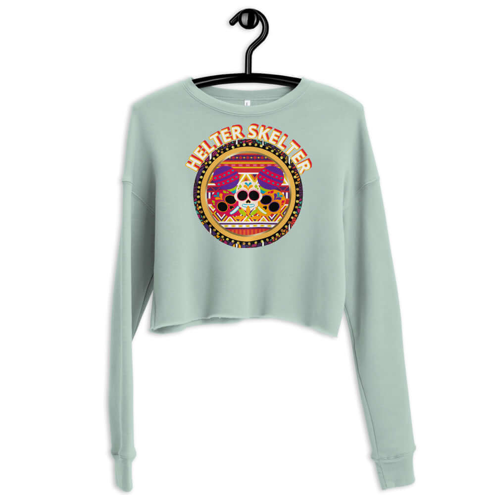 helter skelter crop sweatshirt