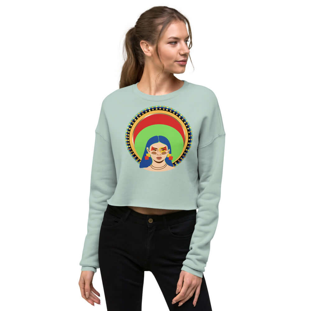 my halo crop sweatshirt