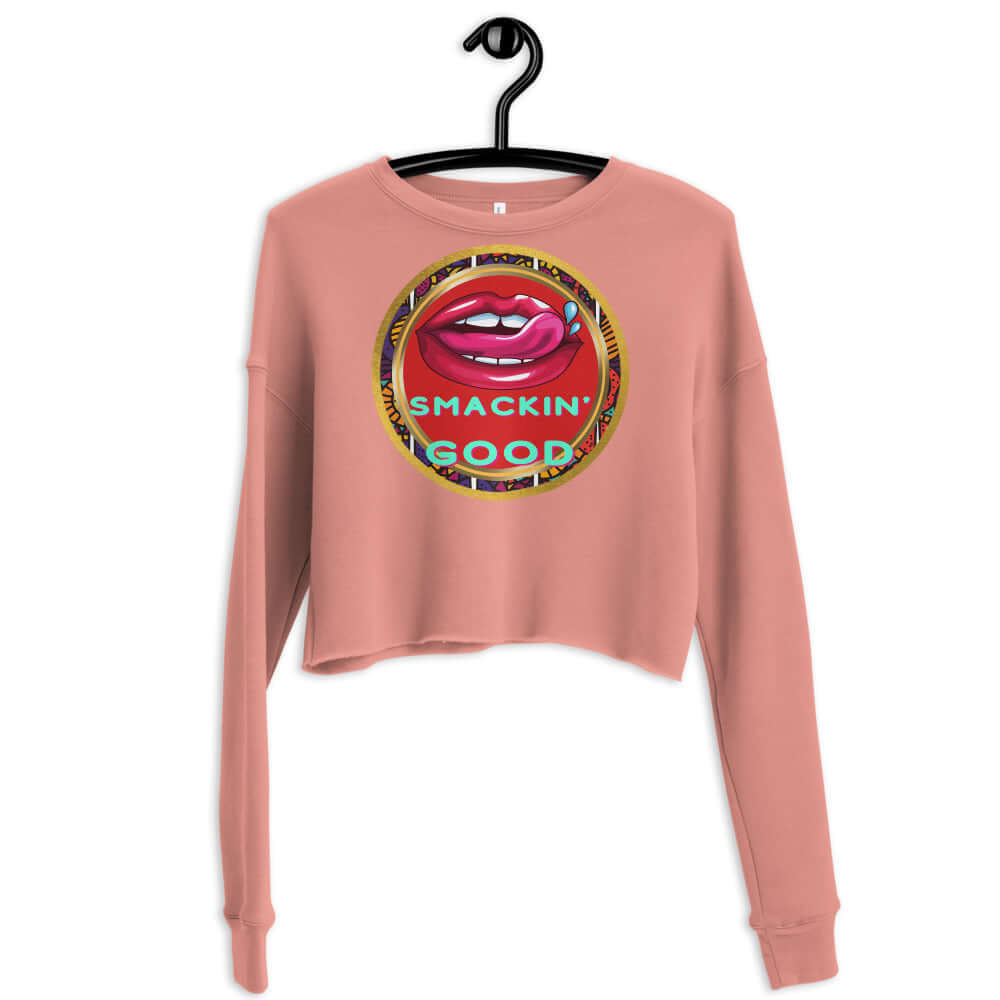 lip smacking good crop sweatshirt