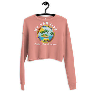 my van life crop sweatshirt