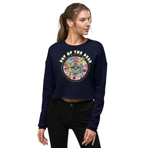 day of the dead crop sweatshirt