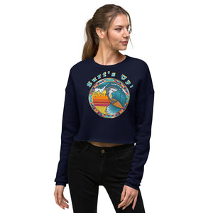 surf's up! crop sweatshirt