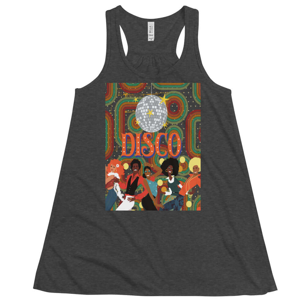 disco fever flowy racerback tank