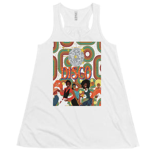 disco fever flowy racerback tank