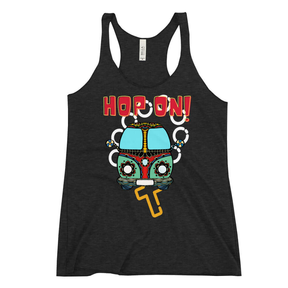 hop on! racerback tank