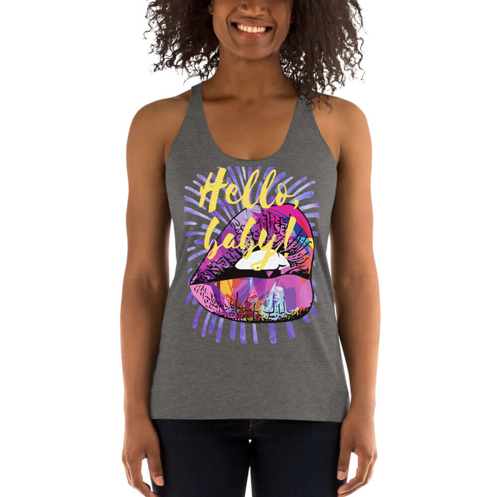 hello, baby! racerback tank