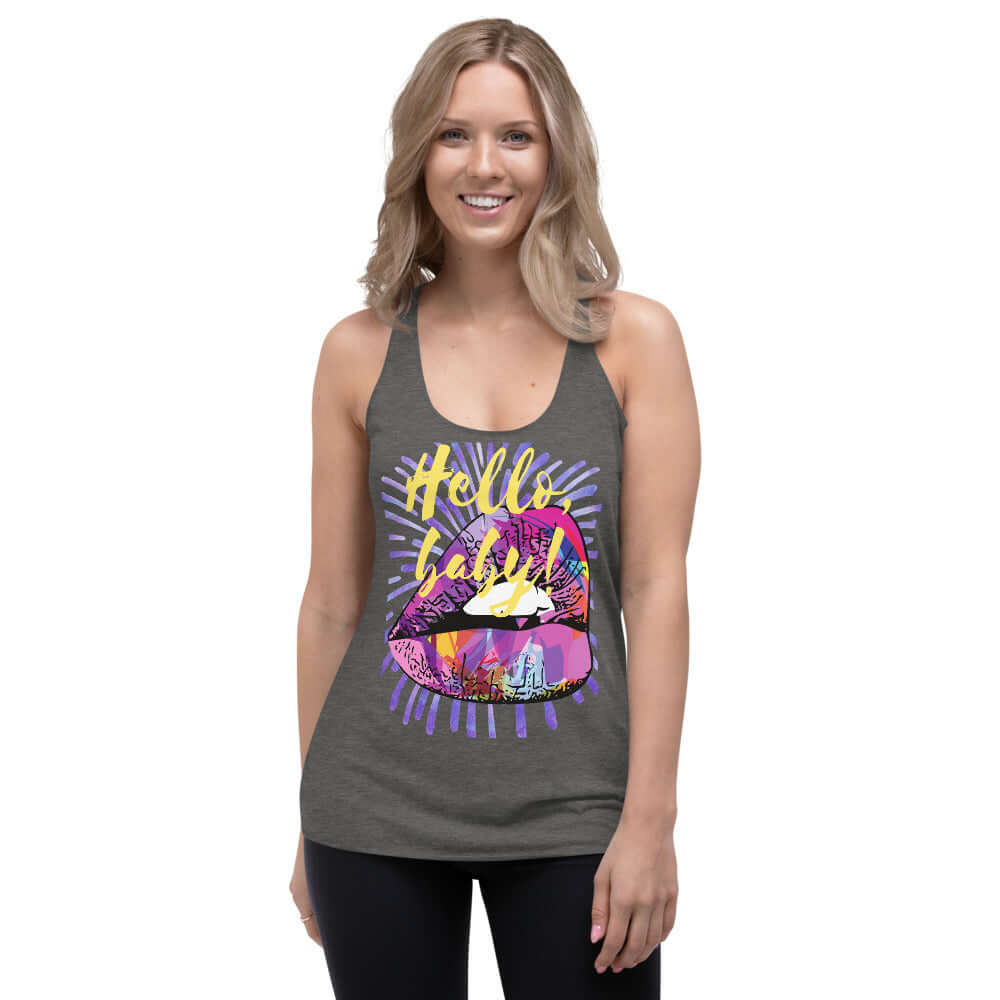 hello, baby! racerback tank